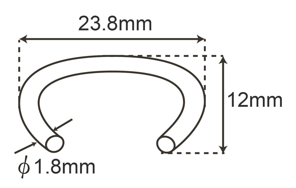 15GA 3/4 Inch 15100B Bright Finish Automotive Upholstery Hog Rings