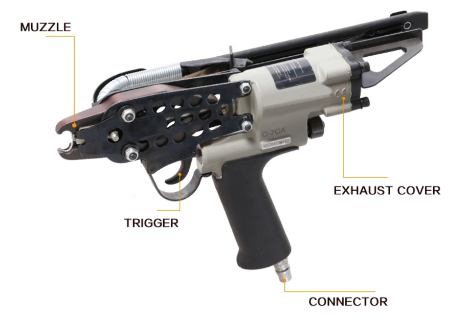 Air Powered Hog Ring Gun C7CA52 KYA TOOLS