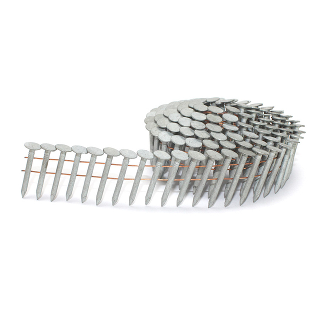 1 po. X 0,120 po. Ongles de toiture à bobine galvanisée à trempage à chaud