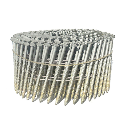 ပူပြင်းတဲ့ galvanized coil လက်သည်း 15 ဒီဂရီလက်သည်း