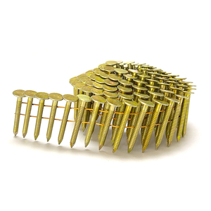 Clavos para techos en espiral con v&aacute;stago anillado de 15 grados, 1-1/4 pulgadas x .120