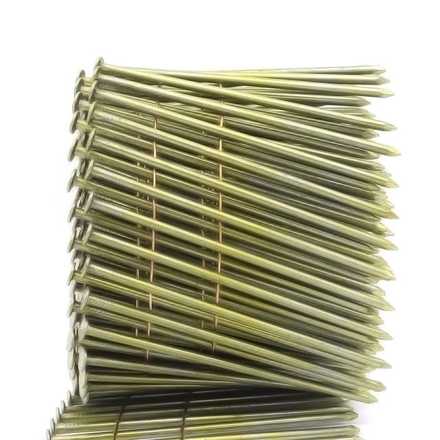 15 -stupňové drôty porovnané kotúčmi, jasné hladké driemy 3 palce x .120