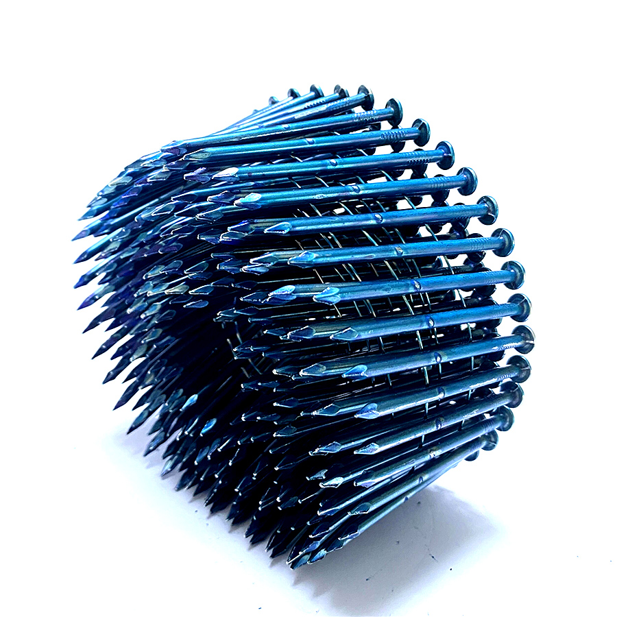 15 Degree Wire Collated ຕະປູມ້ວນ Bright Smooth Shank 2-1/2 Inch X .131 Inch