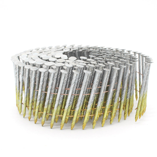 15 Degree Galvanized Screw Shank Coil Siding Nails 2-1/2 Inch X .092