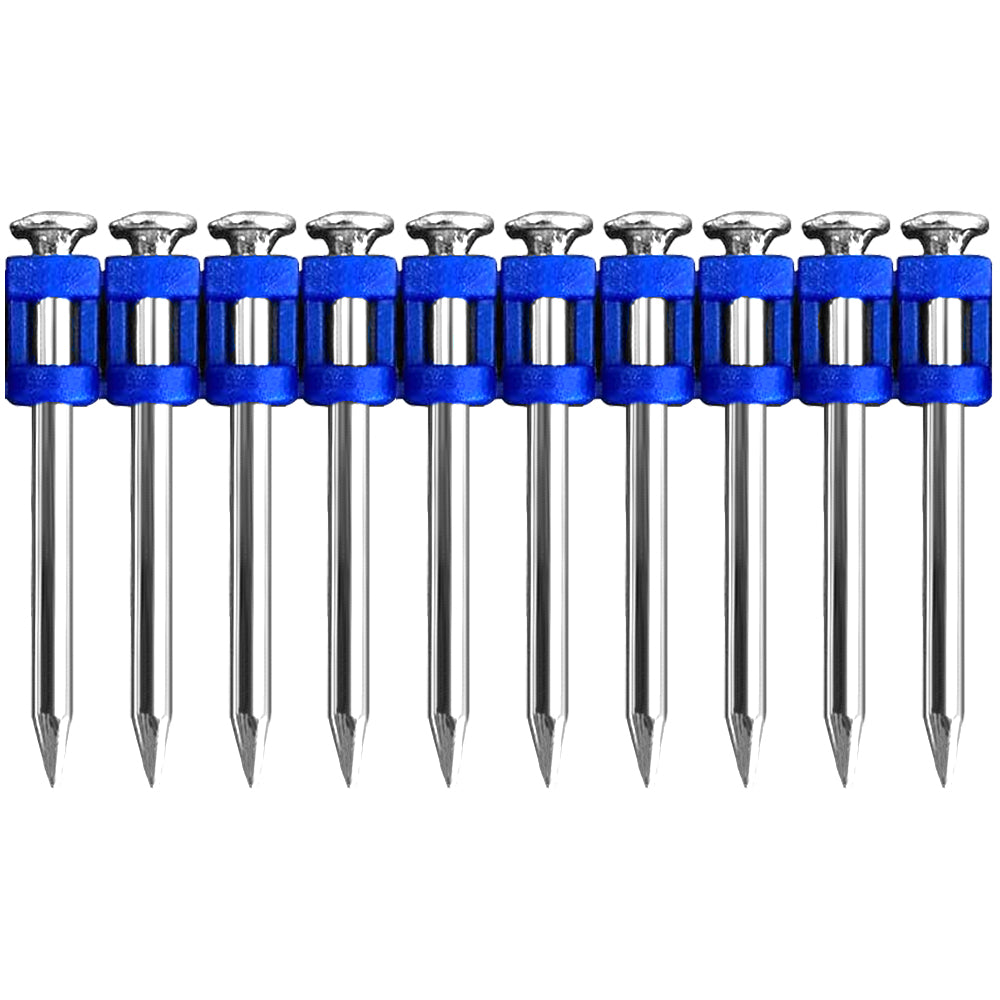 12 Gauge 1-1/2 Inch X .120 Inch Mechanical Galvanized Smooth Shank Plastic Collated Concrete Nails