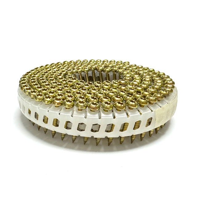 15 graders galvaniserat troxhuvudplastplåtspolspolskruv 2.1x20mm