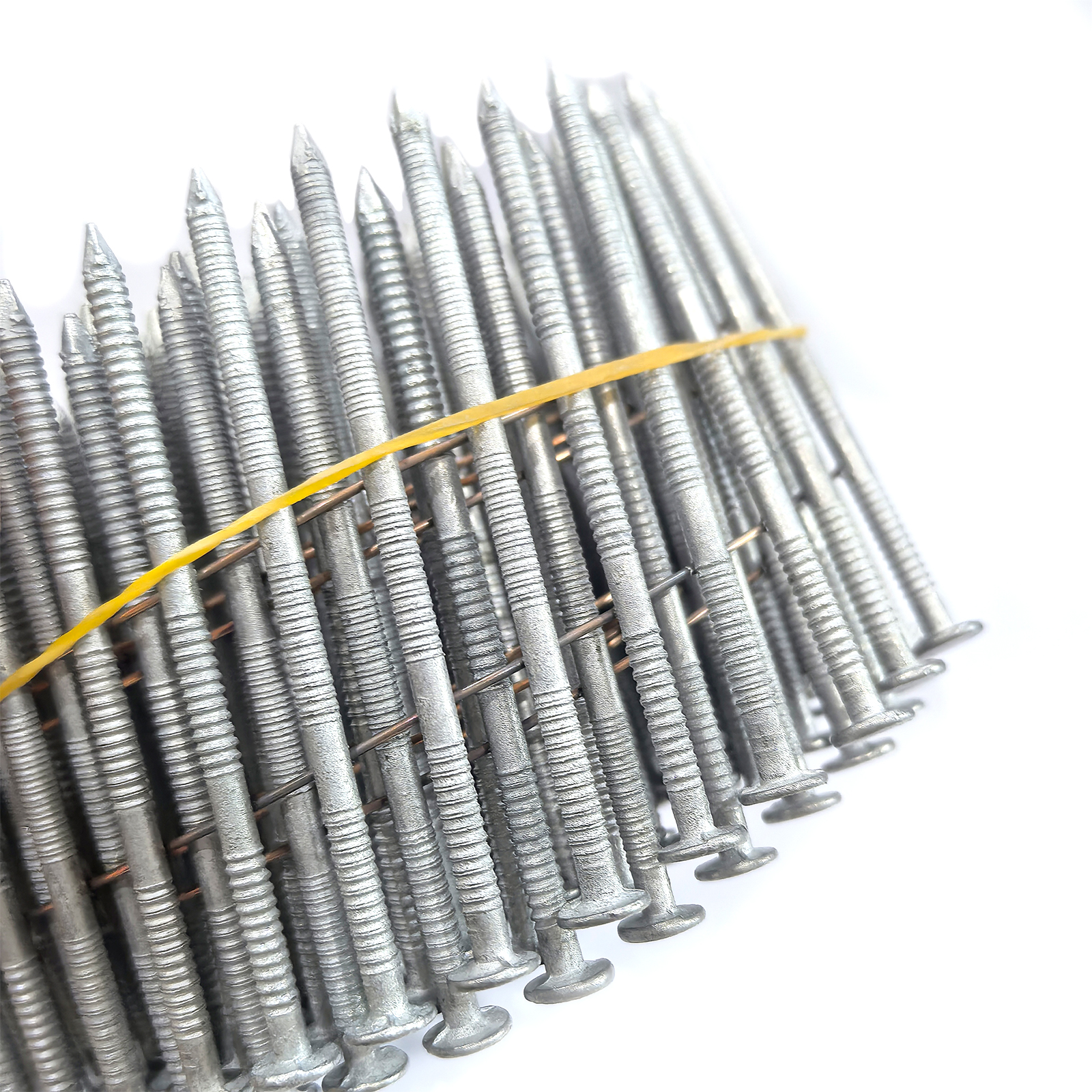 Hot Dipped Galvanized Coil Nails 15 Gradus 2.8x64mm Ring Shank