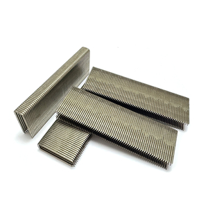 16 Gauge 7/16 Inch Crown N Series Stainless Steel Divergent Point Heavy Wire Staples