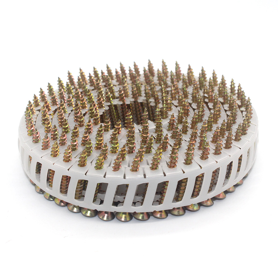 15 grade gegalvaniseerde plastiekplaat Spoel spykerskroef 3.5x30mm