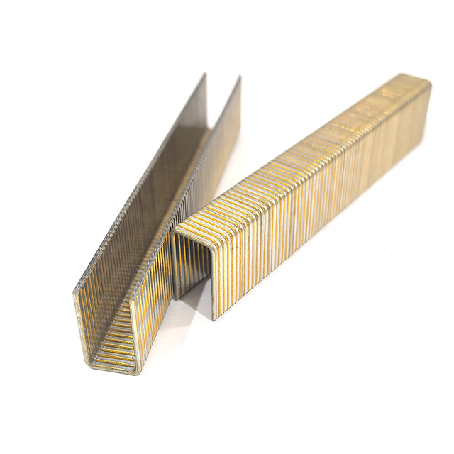 16 gauge 1/2 inci staples mahkota GS16 tipe staples galvanis
