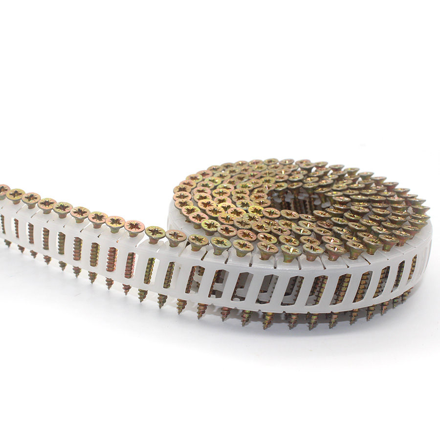 15 grade gegalvaniseerde plastiekplaat Spoel spykerskroef 3.5x30mm