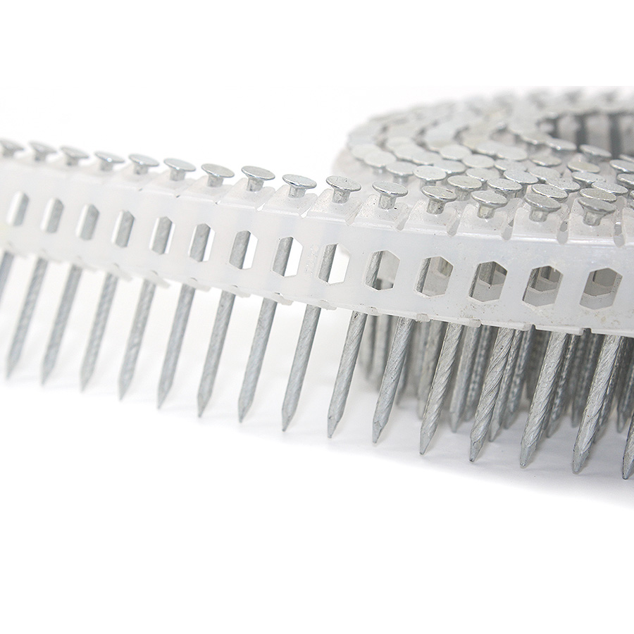 15stupňov&eacute; pozinkovan&eacute; plastov&eacute; hřeb&iacute;ky šroubov&aacute; stopka 1,83 x 32 mm 