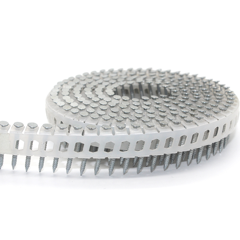 15 graus eletro galvanizado bobina de folha de plástico anel haste 1.80x22mm 