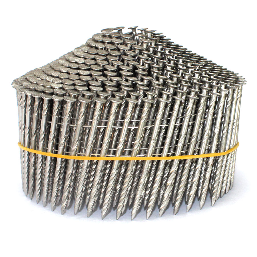 15 Degree Stainless Steel Coil Siding Nails 1-1/2 In. X 0.090 In.
