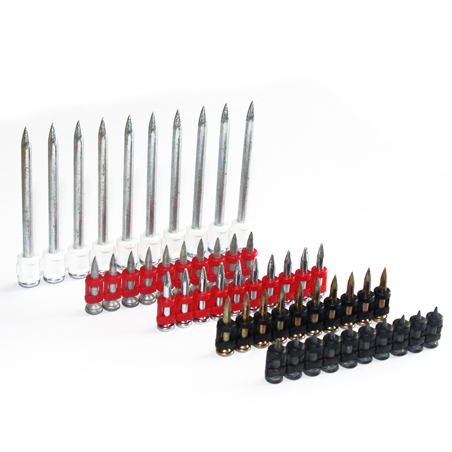 12 Gauge 1 1/4 Inch X .109 Inch Smooth Shank Plastic Collated Concrete Nails