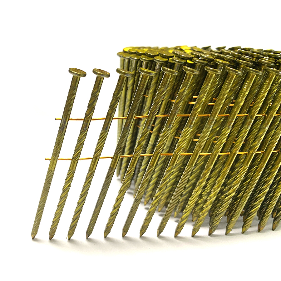 15 graden heldere schroefschachtdraad Coilnagels 3,05x75mm