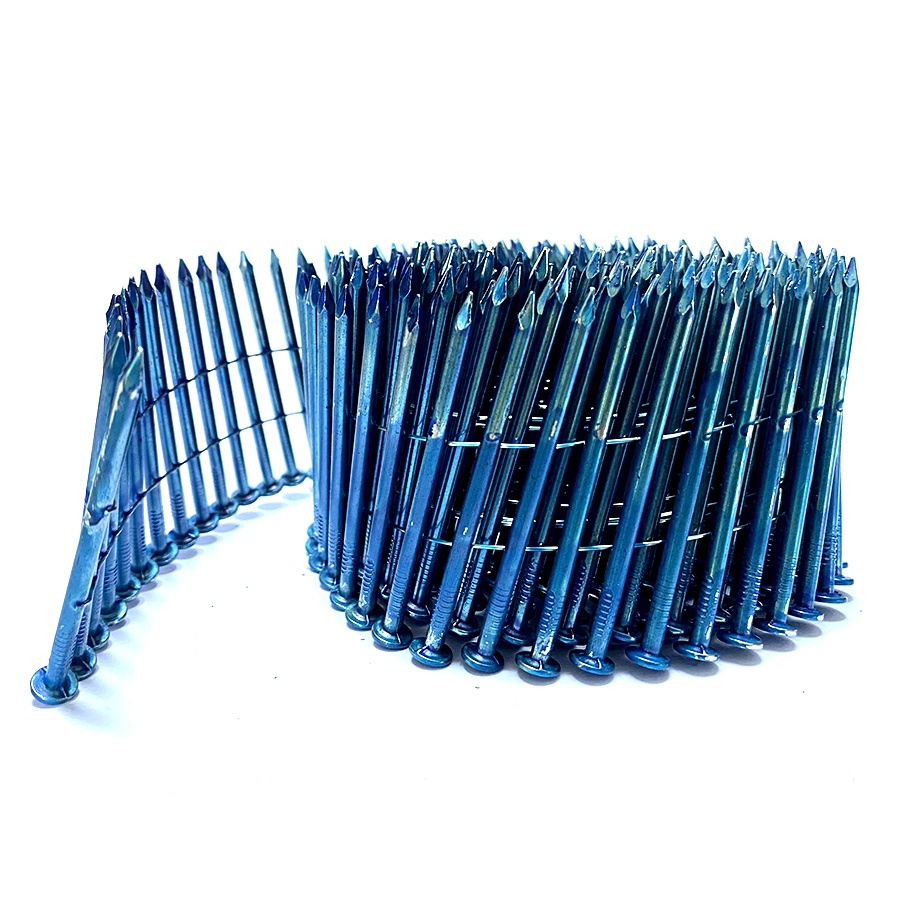 15 Degree Wire Collated ຕະປູມ້ວນ Bright Smooth Shank 2-1/2 Inch X .131 Inch