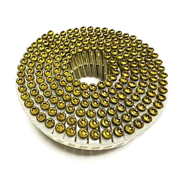 15 grado galvanizado trox p’iqi plástico chapa bobina tornillo de uñas 2.1x30mm .