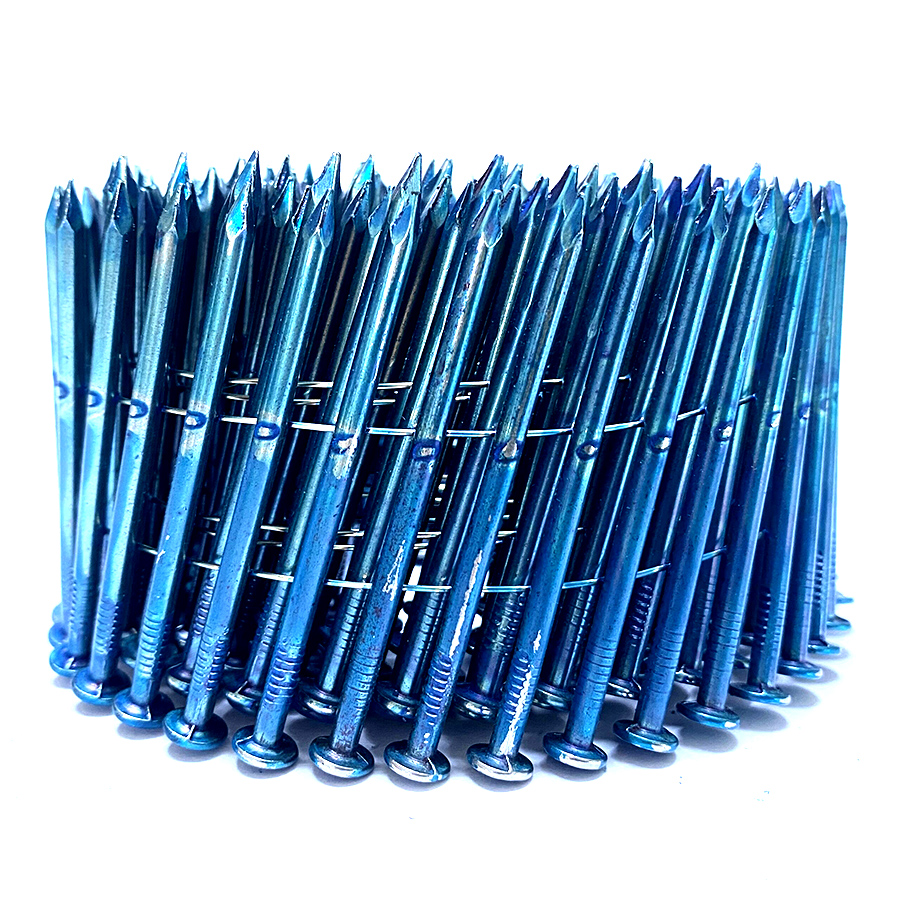 15 Degree Wire Collated ຕະປູມ້ວນ Bright Smooth Shank 2-1/2 Inch X .131 Inch