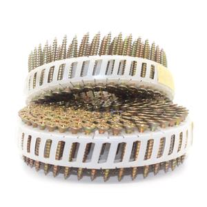 15 Degree Galvanized Plastic Sheet Coil Nail Screw 3.5x30mm