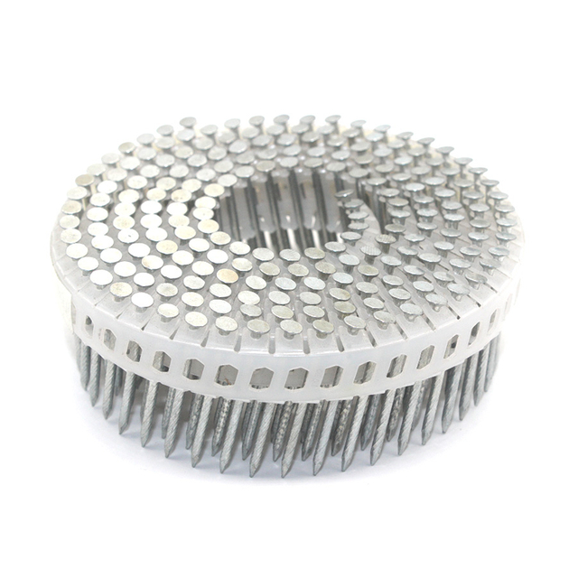 15 stopni gwoździe z cewki z plastikową śrubą śrubową 1,83 x 32 mm 